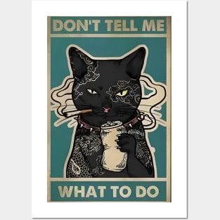 Cat miaw Posters and Art